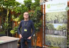 Erwin Vissenberg van Vissenberg Sierteelt promootte zijn sierbomenuitgangsmateriaal voor de boomkwekerijen.